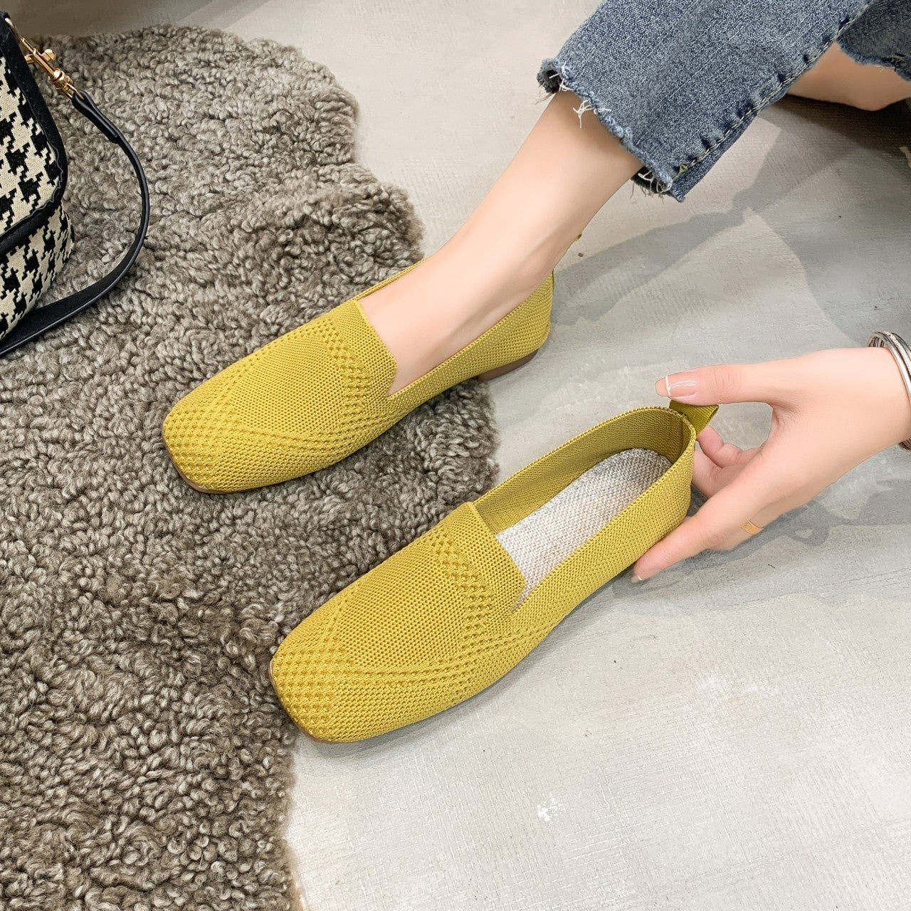 Chaussures plates de sport à bout rond d'été pour femmes
