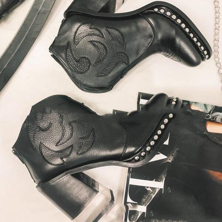 Bottes automne style européen et américain