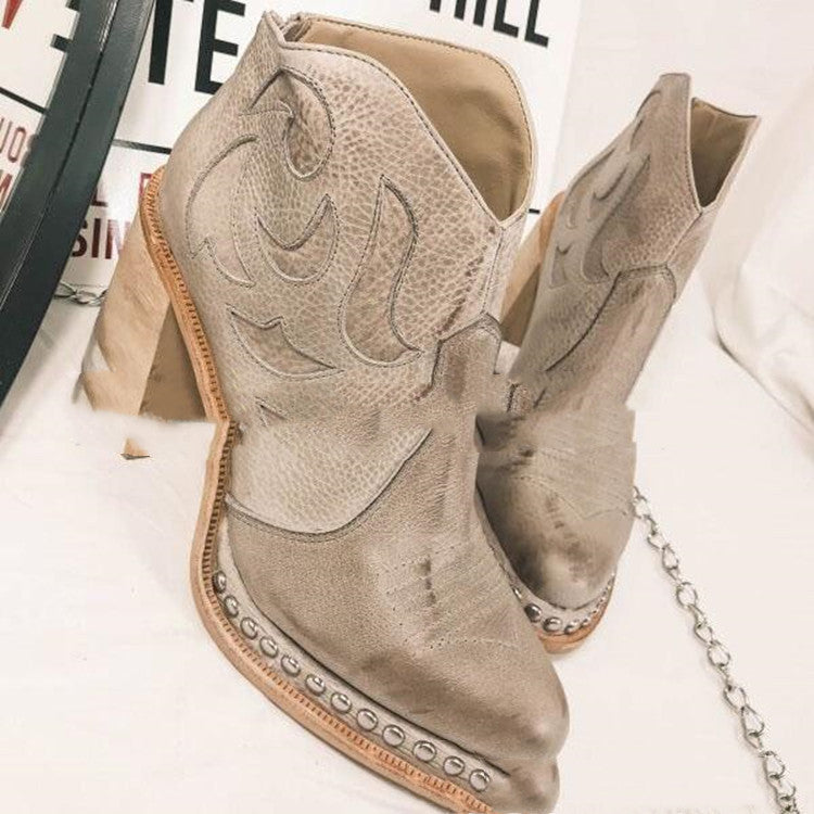 Bottes automne style européen et américain