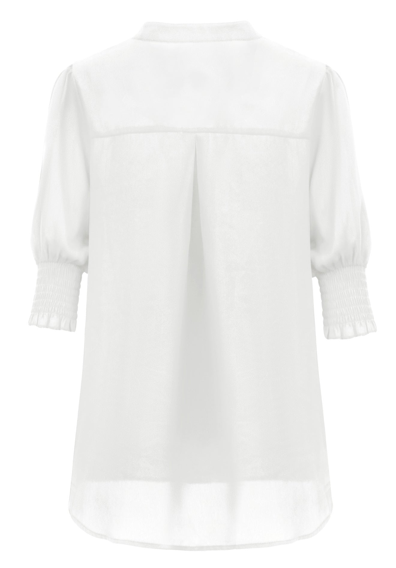 Chemise chic Col-V demi-manches