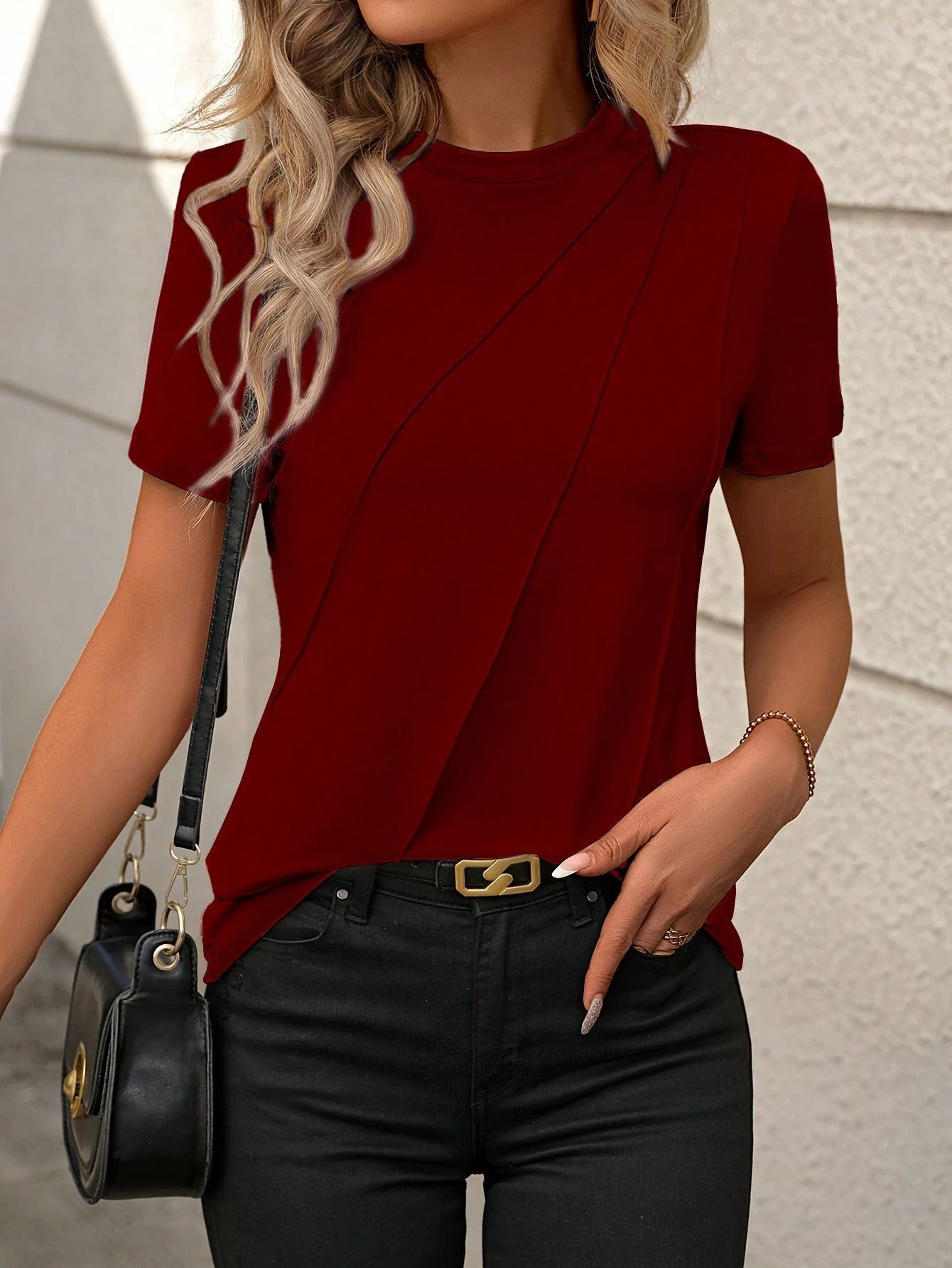 T-shirt à col ronde - Désigne chic