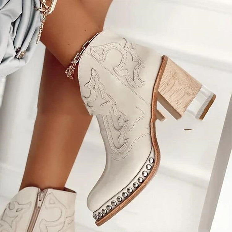 Bottes automne style européen et américain